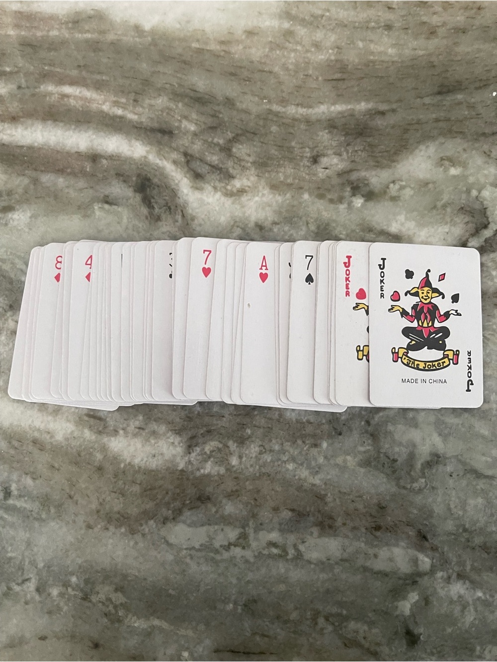 Mini Playing Cards Deck - Red - Picture 2 of 4